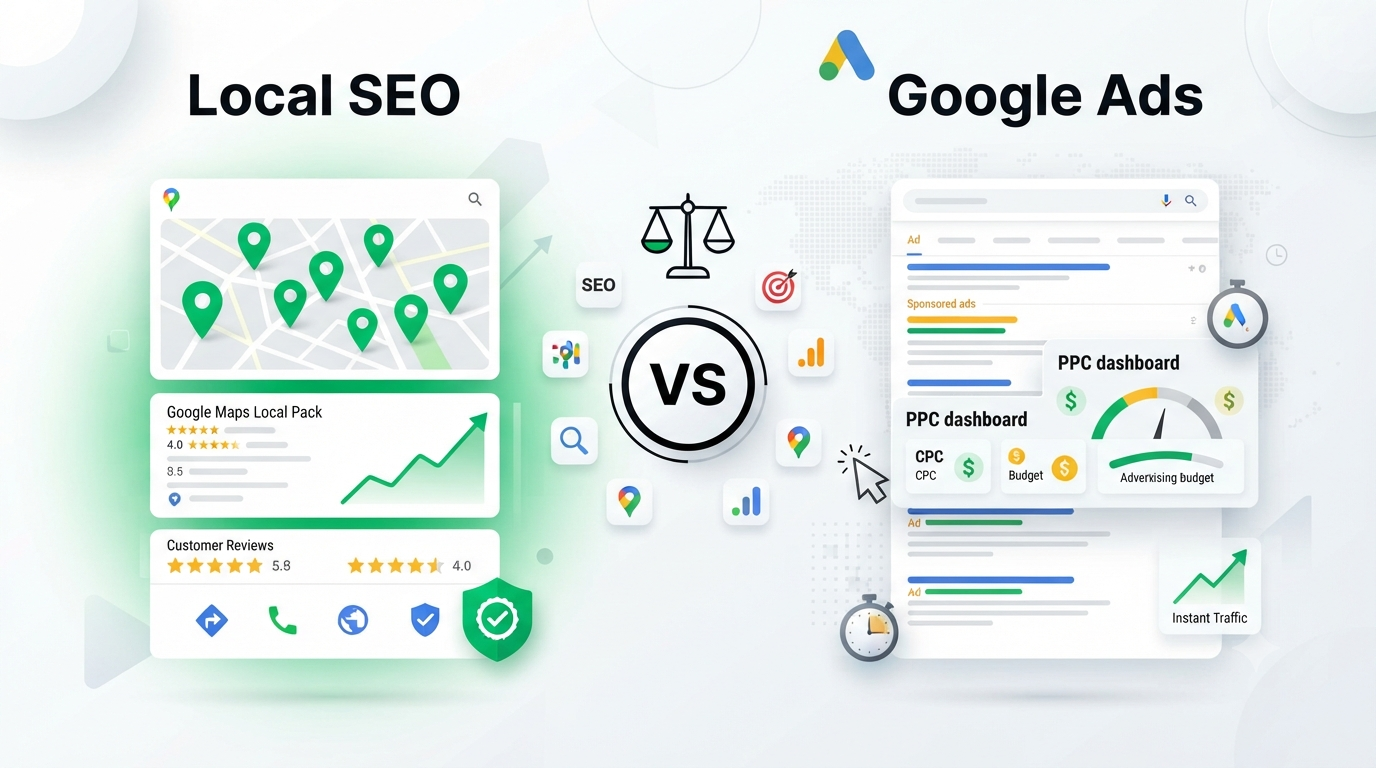 Local SEO vs Google Ads: Which One Generates More Customers for Local Businesses?