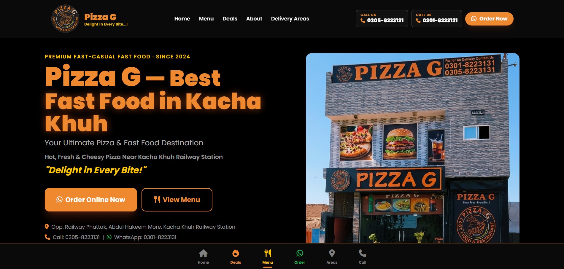 Pizza G — Best Fast Food in Kacha Khuh