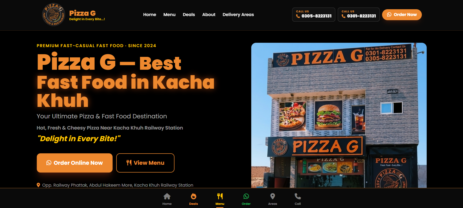 Pizza G — Best Fast Food in Kacha Khuh